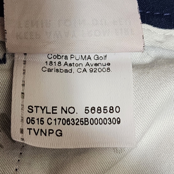 PUMA Cobra Golf Dry Cell Pants Men's 32x32 Navy Blue Chino Performance - Picture 10 of 11